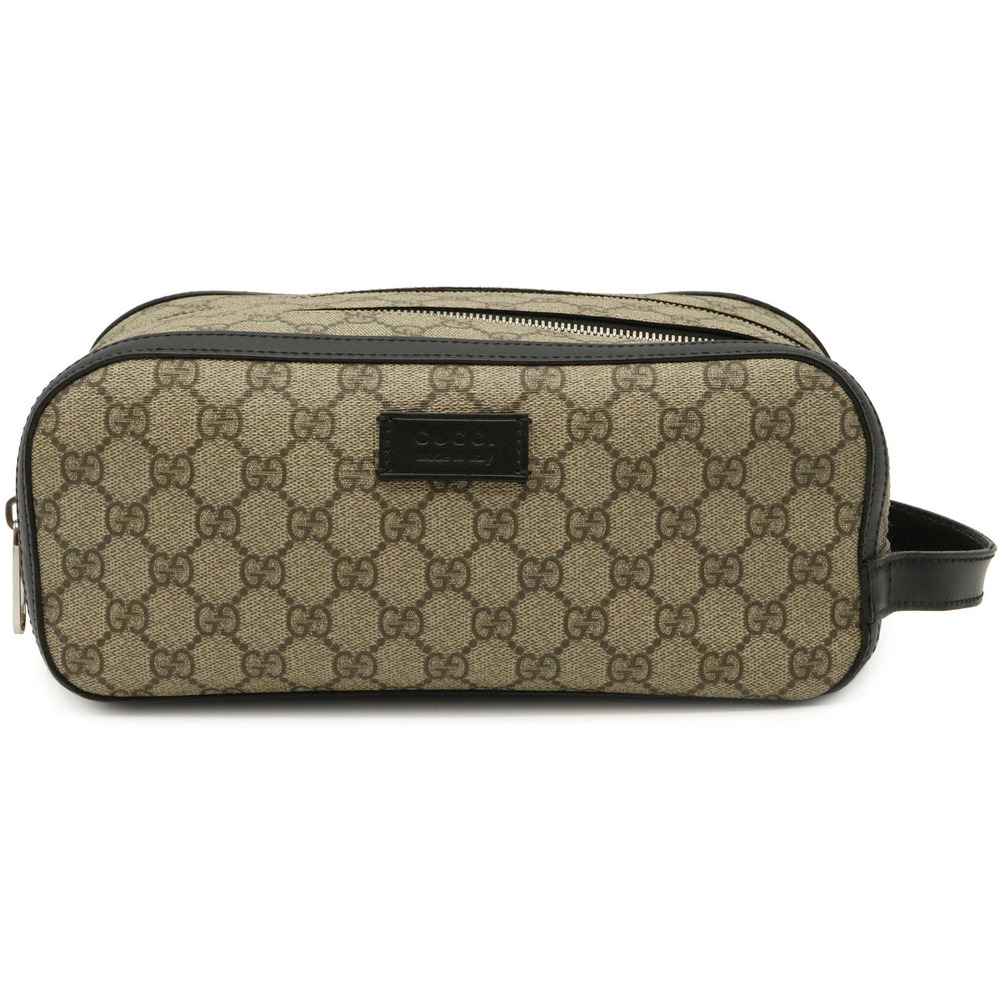 Gucci GG Supreme Shoulder Bag Multi Leather Beige Brown Cream Black